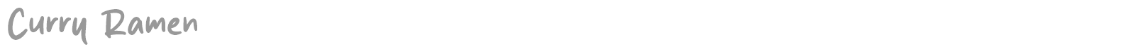 Curry Ramen font preview